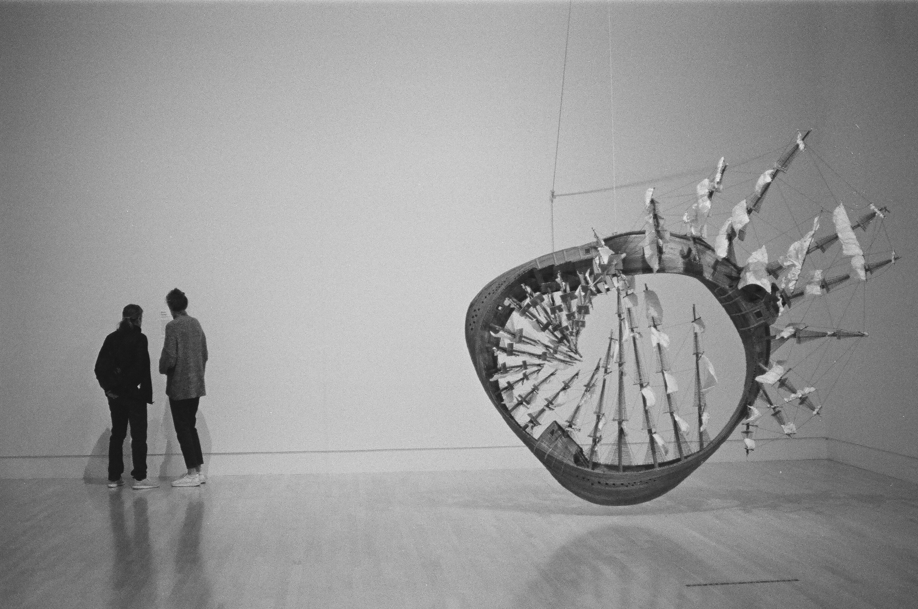 Fragments of Time exhibition featuring abstract sculptures and contemporary installations