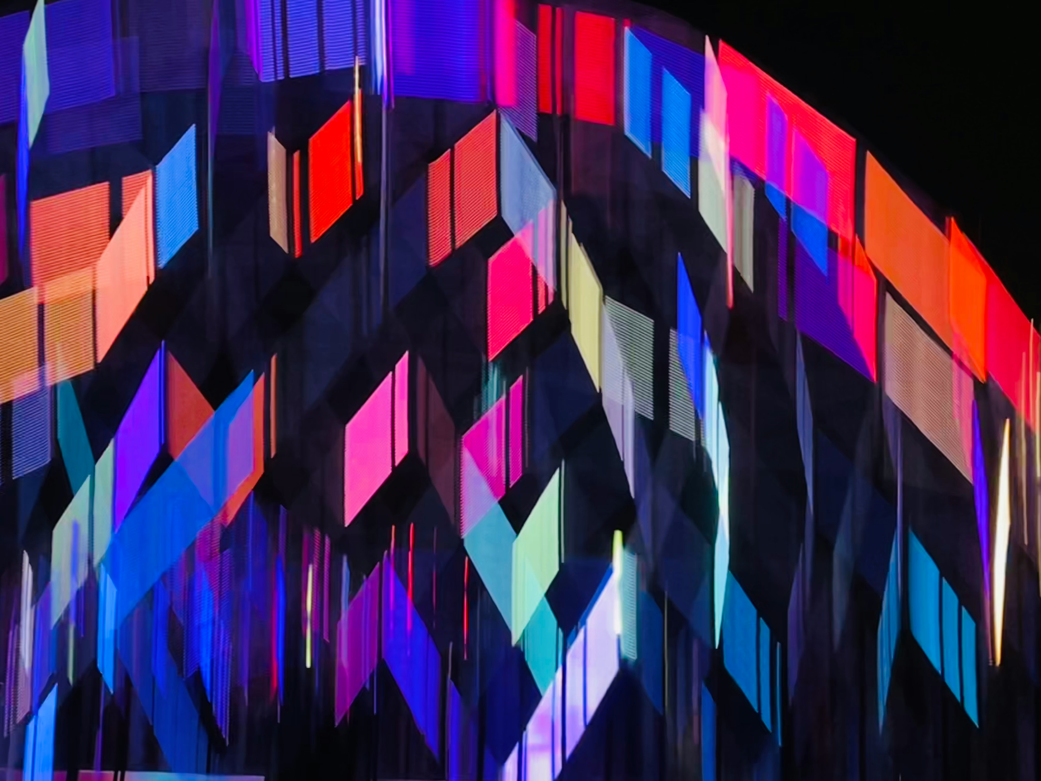 Neon Metropolis - Digital artwork featuring futuristic cityscape with vibrant neon colors